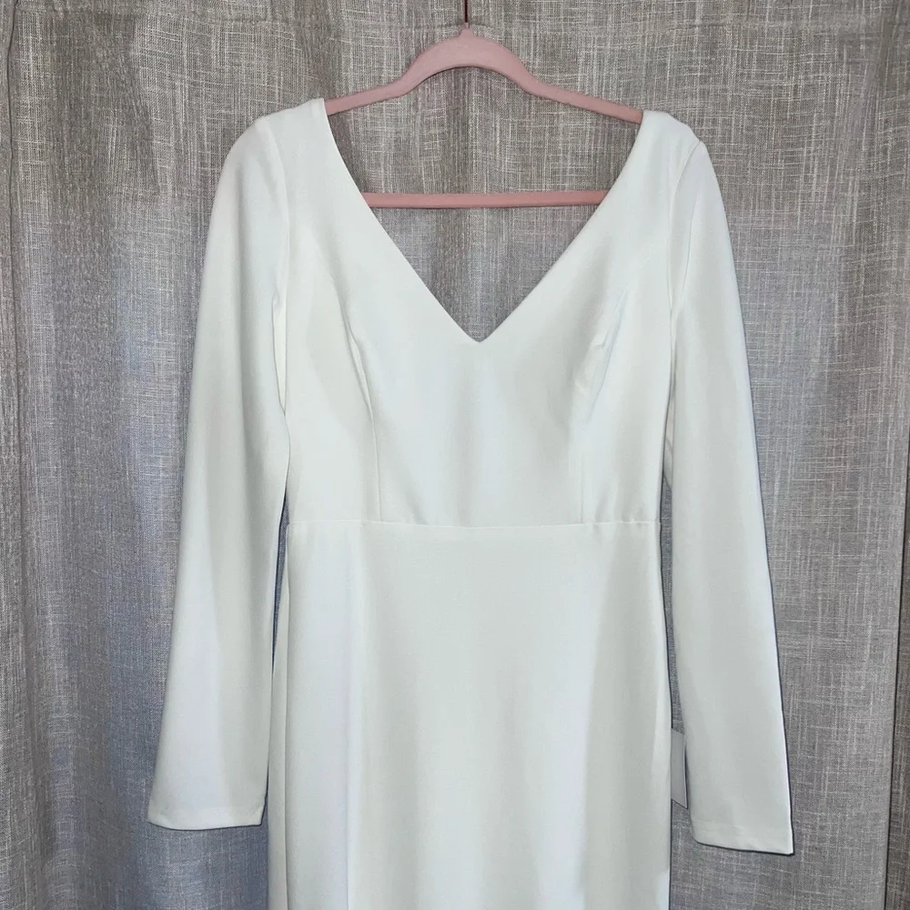 Lulus Feeling of Forever White Long Sleeve Mermaid Maxi Dress - Picture 10 of 14
